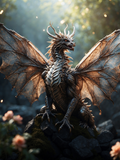 Sunlit Dragon with Translucent Wings - Air Freshener