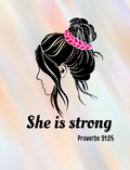 She Is Strong Proverbs 31:25 Air Freshener