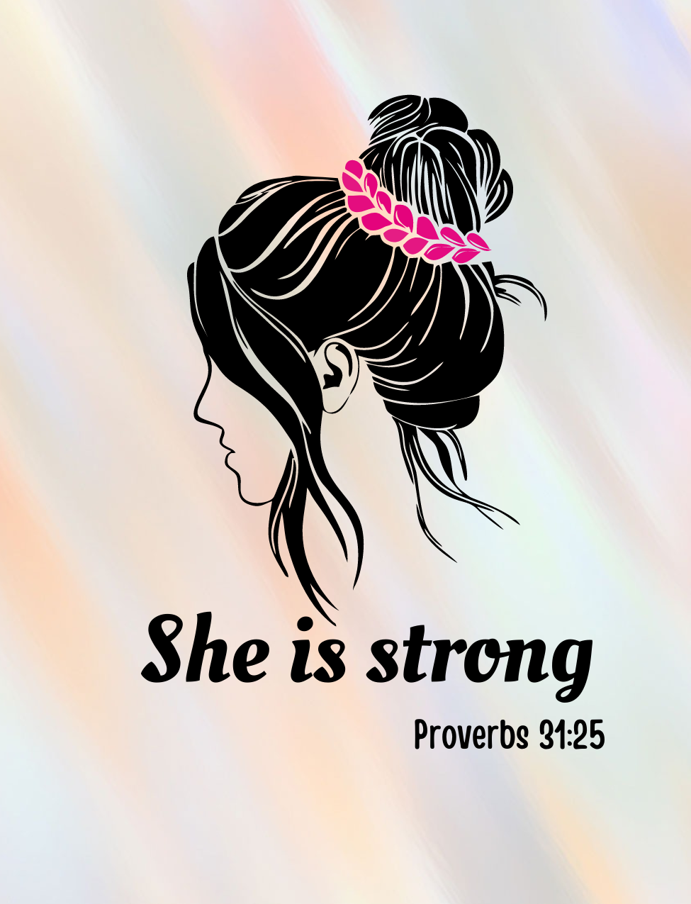 She Is Strong Proverbs 31:25 Air Freshener