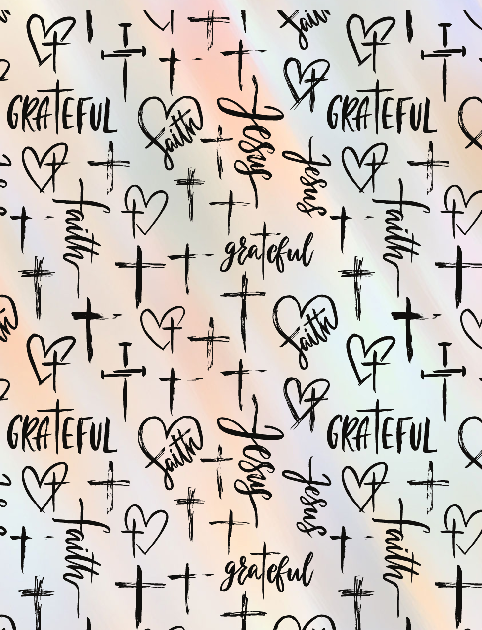 Faith Grateful Cross Pattern Air Freshener