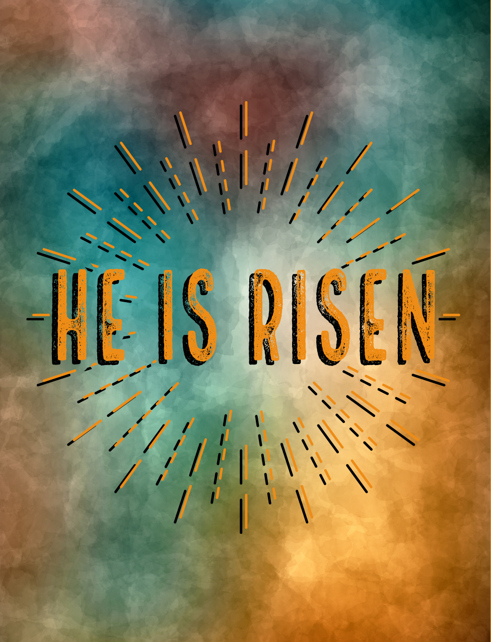 He Is Risen Sunburst Air Freshener