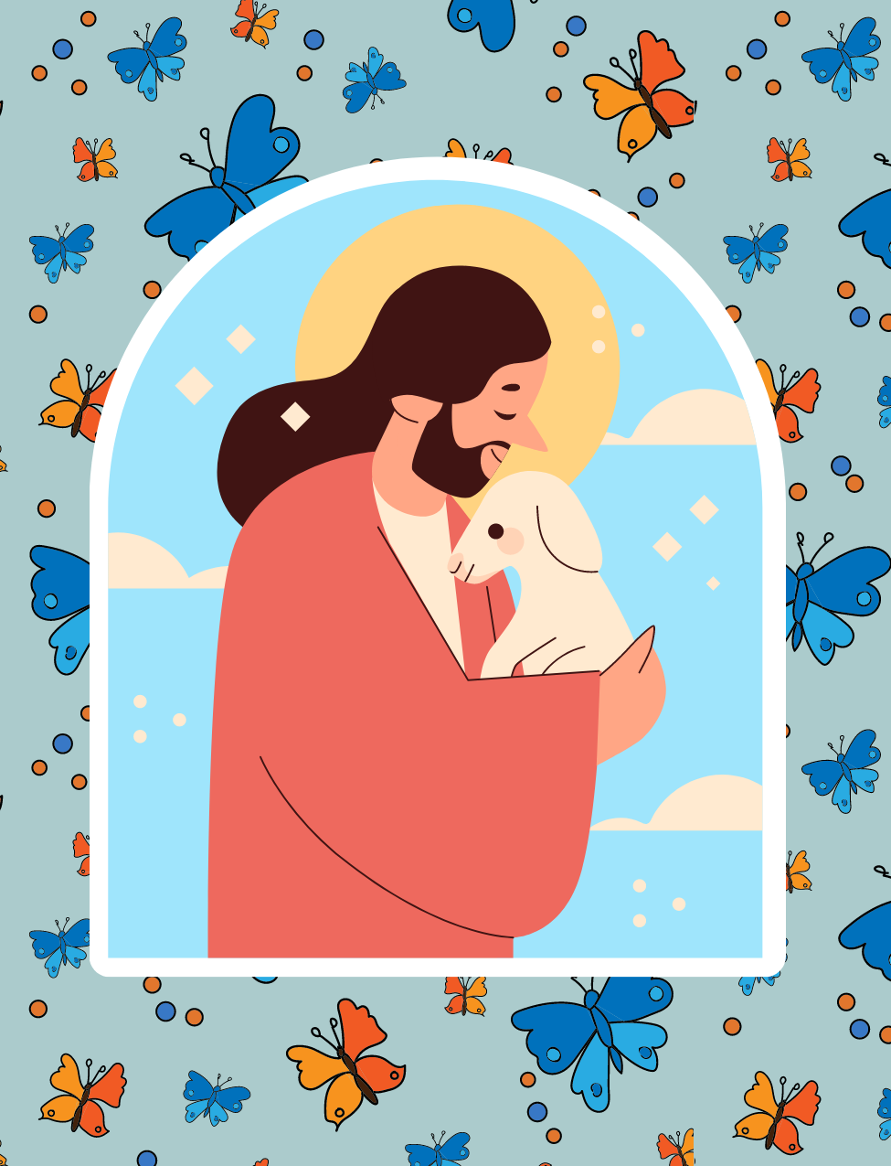Jesus with a Lamb Air Freshener