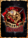 Volunteer Firefighter Bulldog Air Freshener