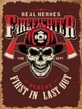 Real Heroes Firefighter Skull Air Freshener