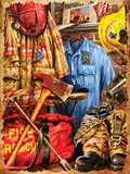 Firefighter Gear and Uniform Collage Air Freshener