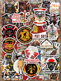 Firefighter Sticker Collage Air Freshener