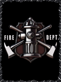 Fire Department Hydrant and Crossed Axes Air Freshener