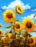 Sunflowers Under Blue Skies - Air Freshener