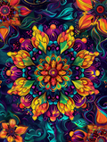 Rainbow Floral Mandala - Air Freshener