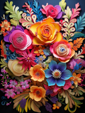 Rainbow Roses and Sculpted Flowers - Air Freshener