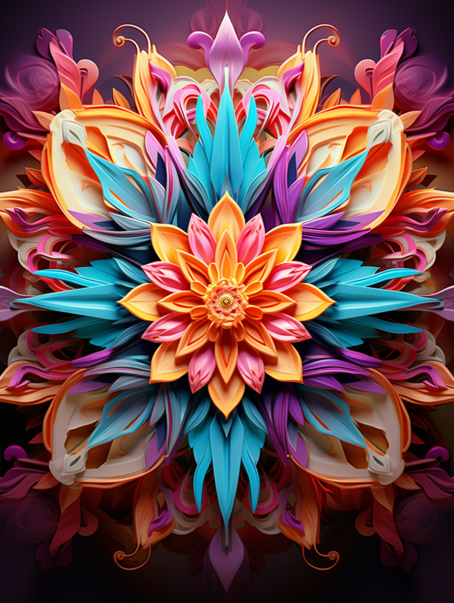 Radiant Tropical Flower Medallion - Air Freshener