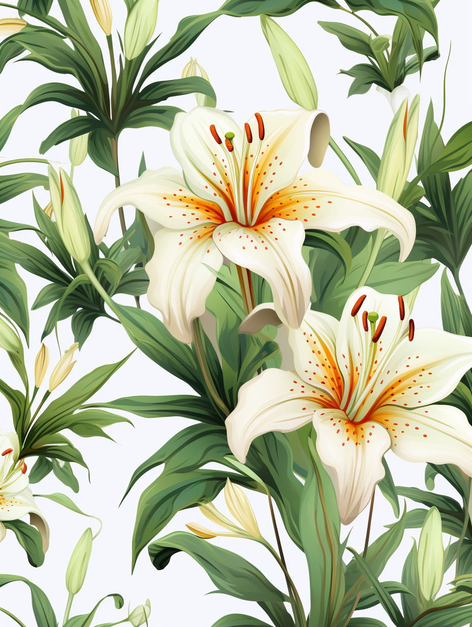 Golden Speckled White Lilies - Air Freshener