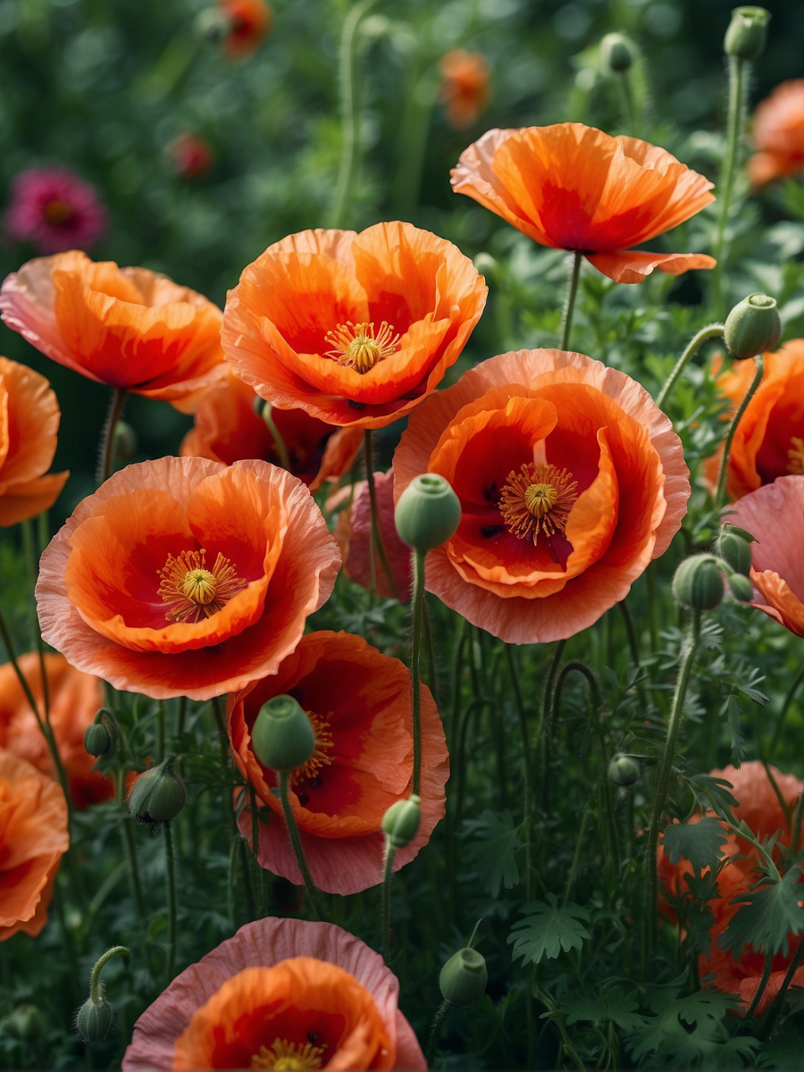 Orange Poppies in the Garden - Air Freshener
