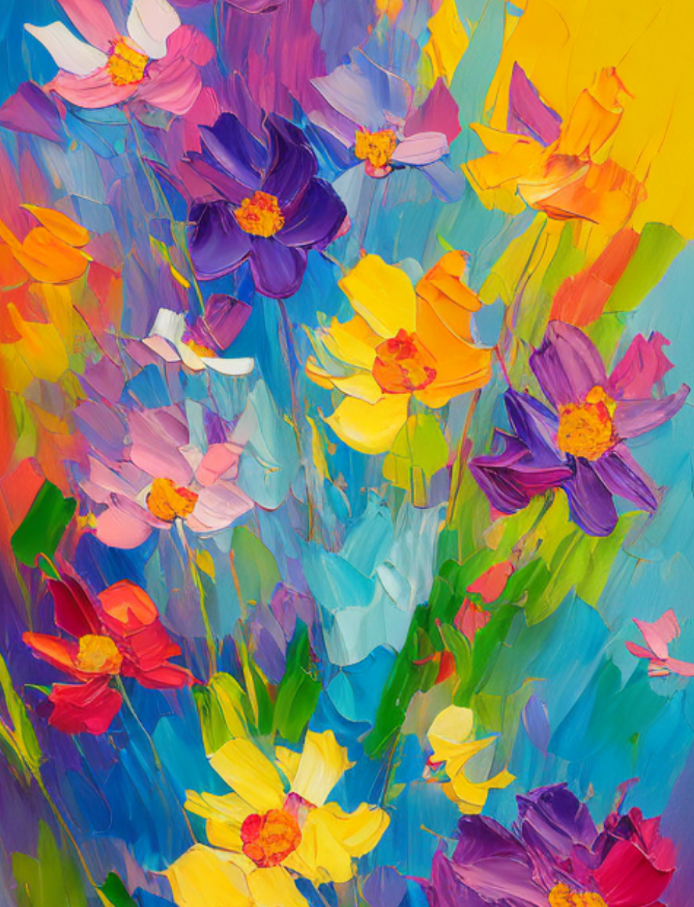 Vibrant Painted Wildflowers - Air Freshener