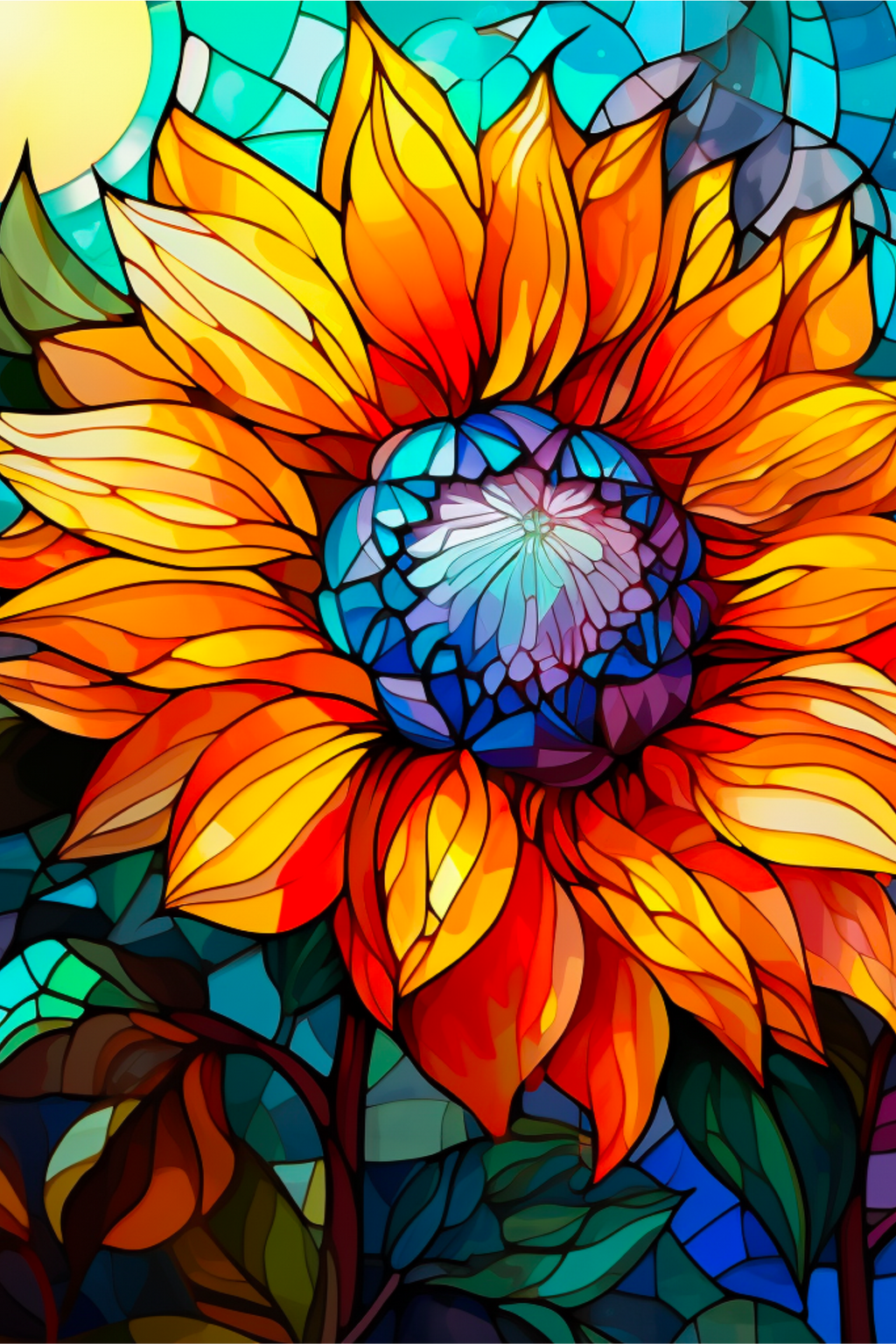 Stained Glass Sunflower - Air Freshener