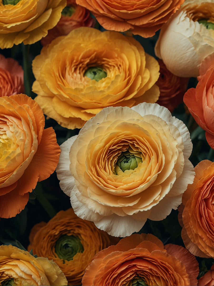 Golden Ranunculus Blooms - Air Freshener
