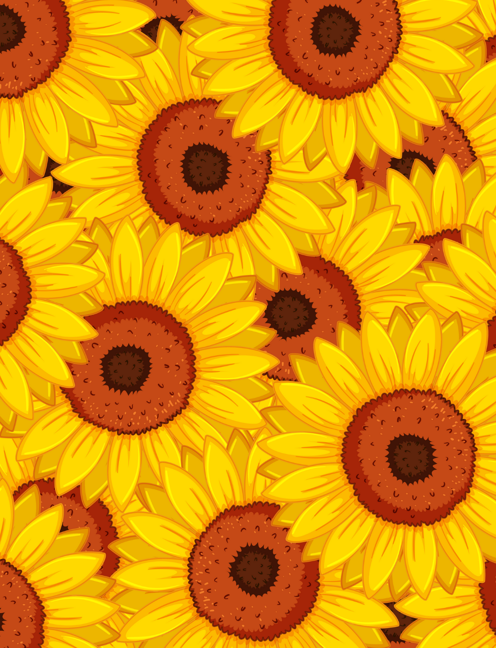 Golden Sunflower Pattern - Air Freshener