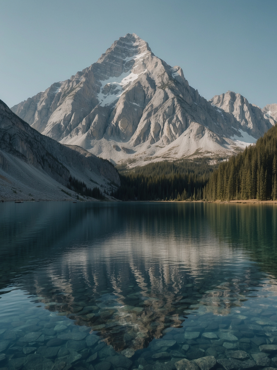 Alpine Peak Reflected in a Clear Lake - Air Freshener