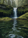 Mossy Forest Waterfall and Pool - Air Freshener