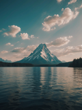 Mountain Peak across a Calm Lake - Air Freshener