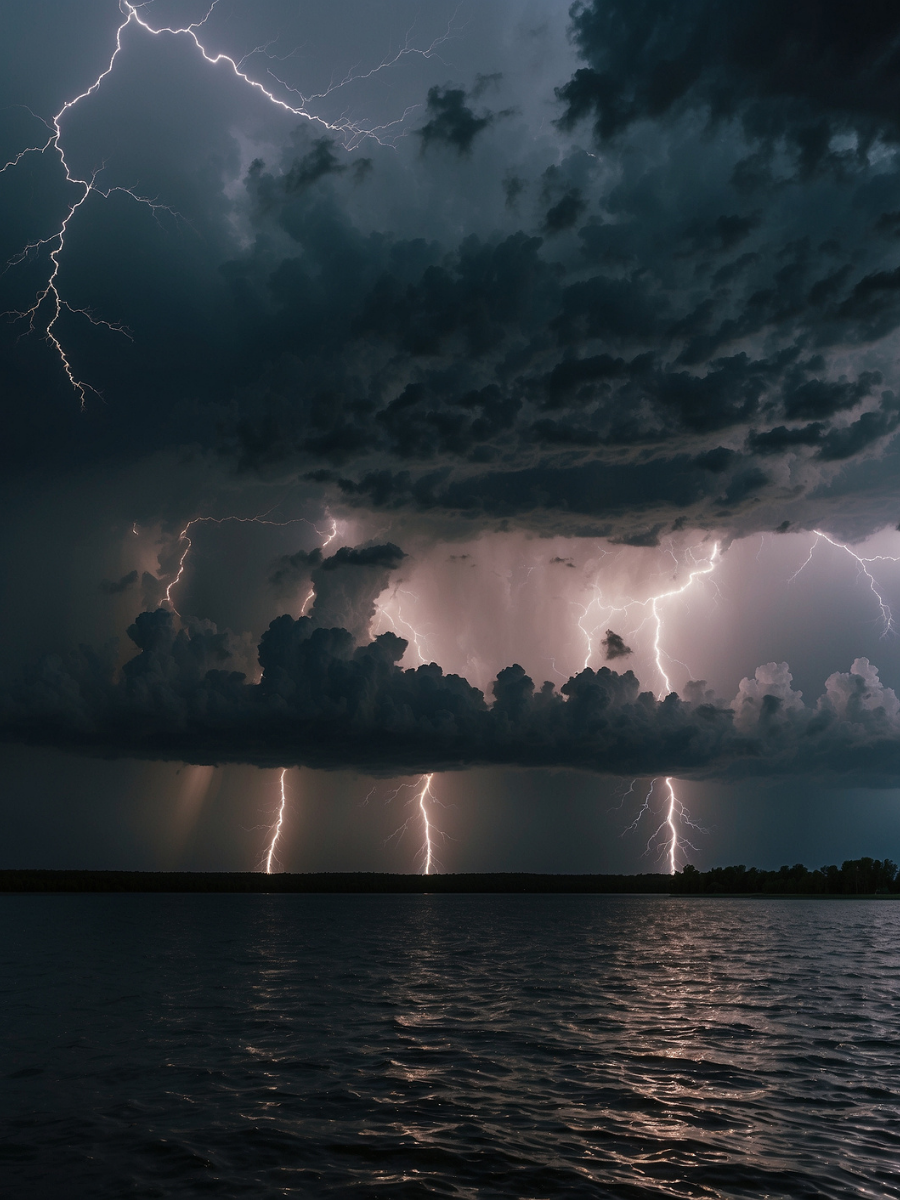 Lightning Storm over the Lake - Air Freshener
