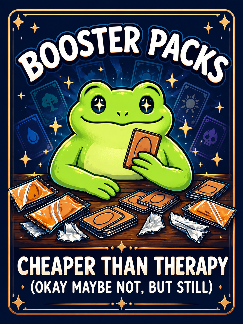 Booster Packs Cheaper Than Therapy - Frog - Air Freshener