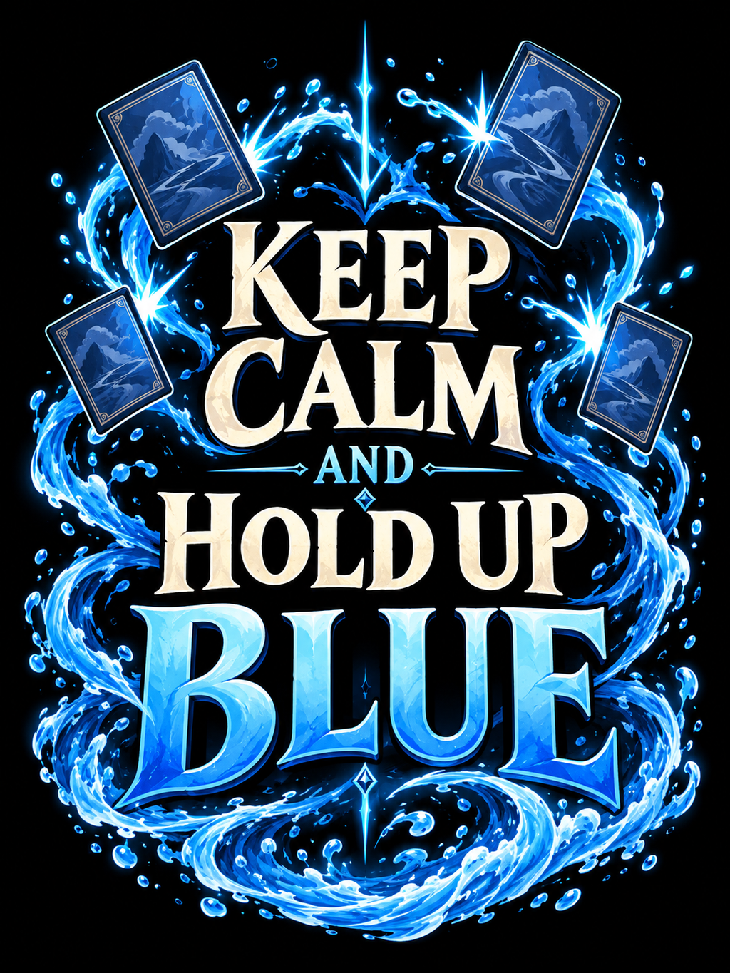 Keep Calm and Hold Up Blue - Air Freshener