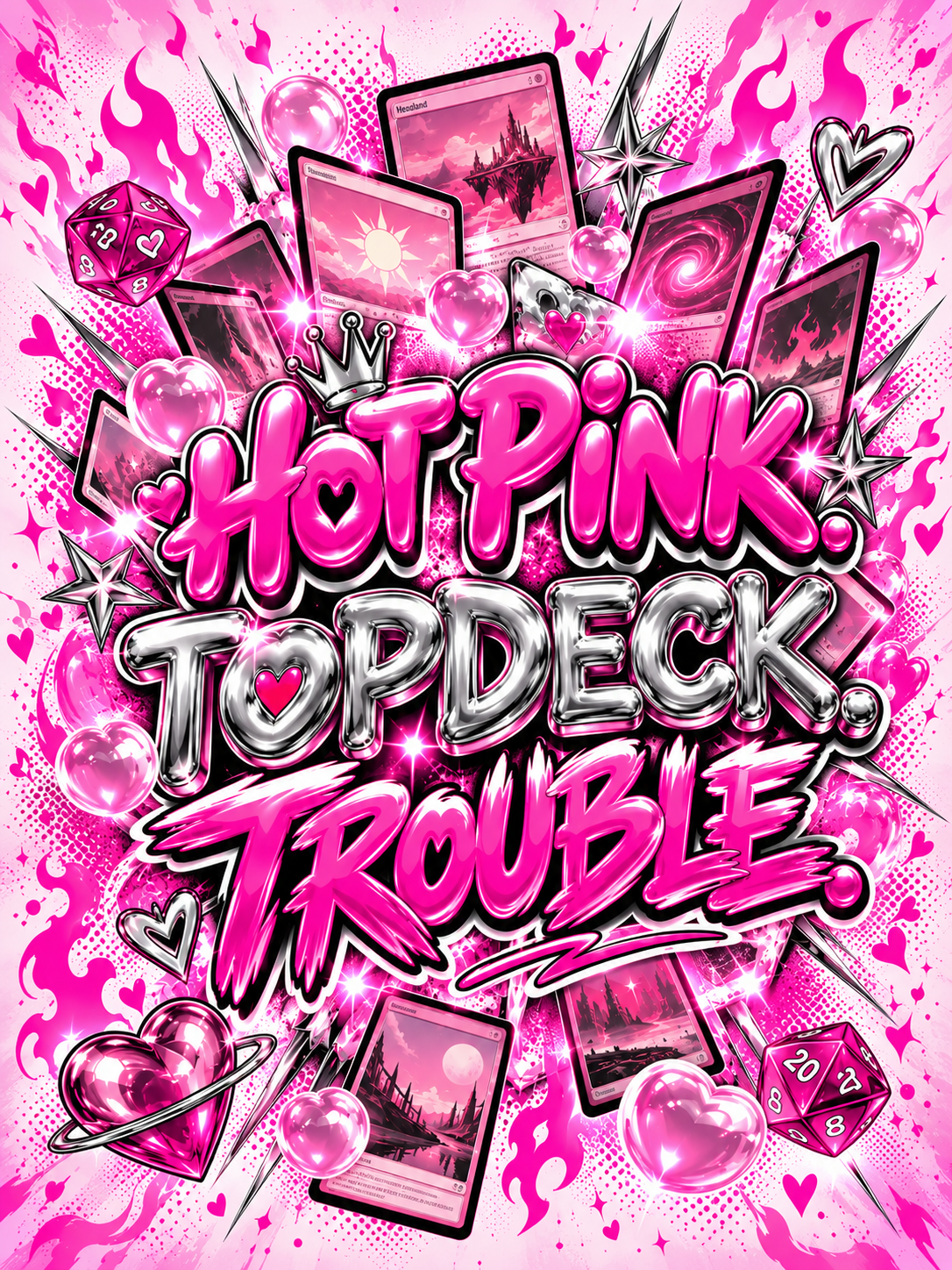 Hot Pink Topdeck Trouble - Air Freshener