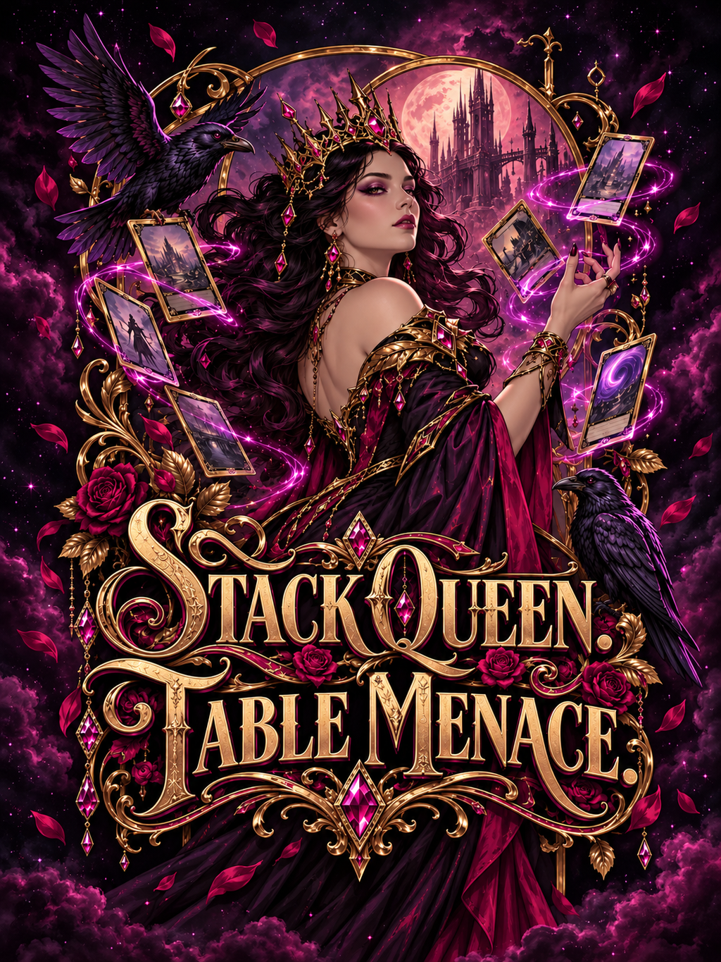 Stack Queen Table Menace - Gothic Sorceress - Air Freshener