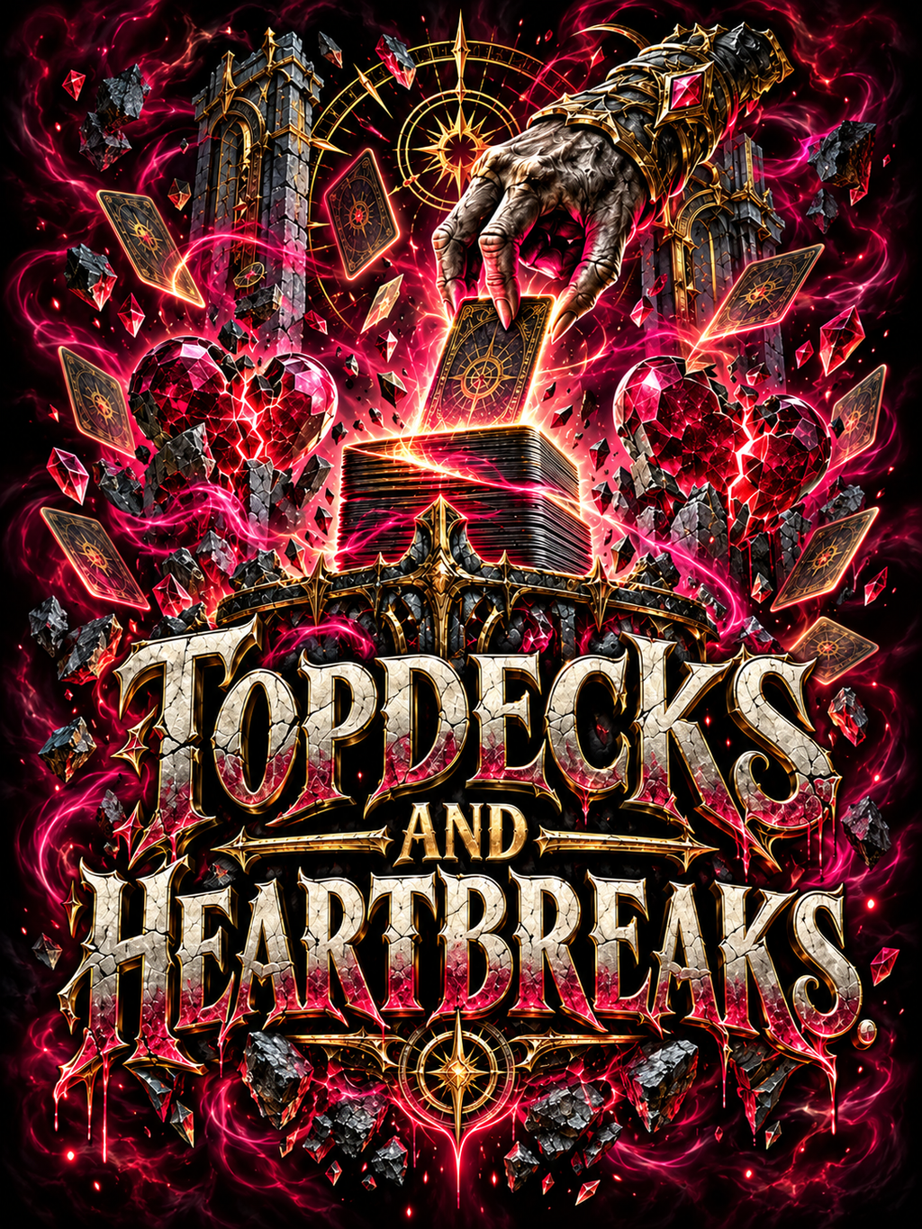 Topdecks and Heartbreaks - Crimson Skulls - Air Freshener