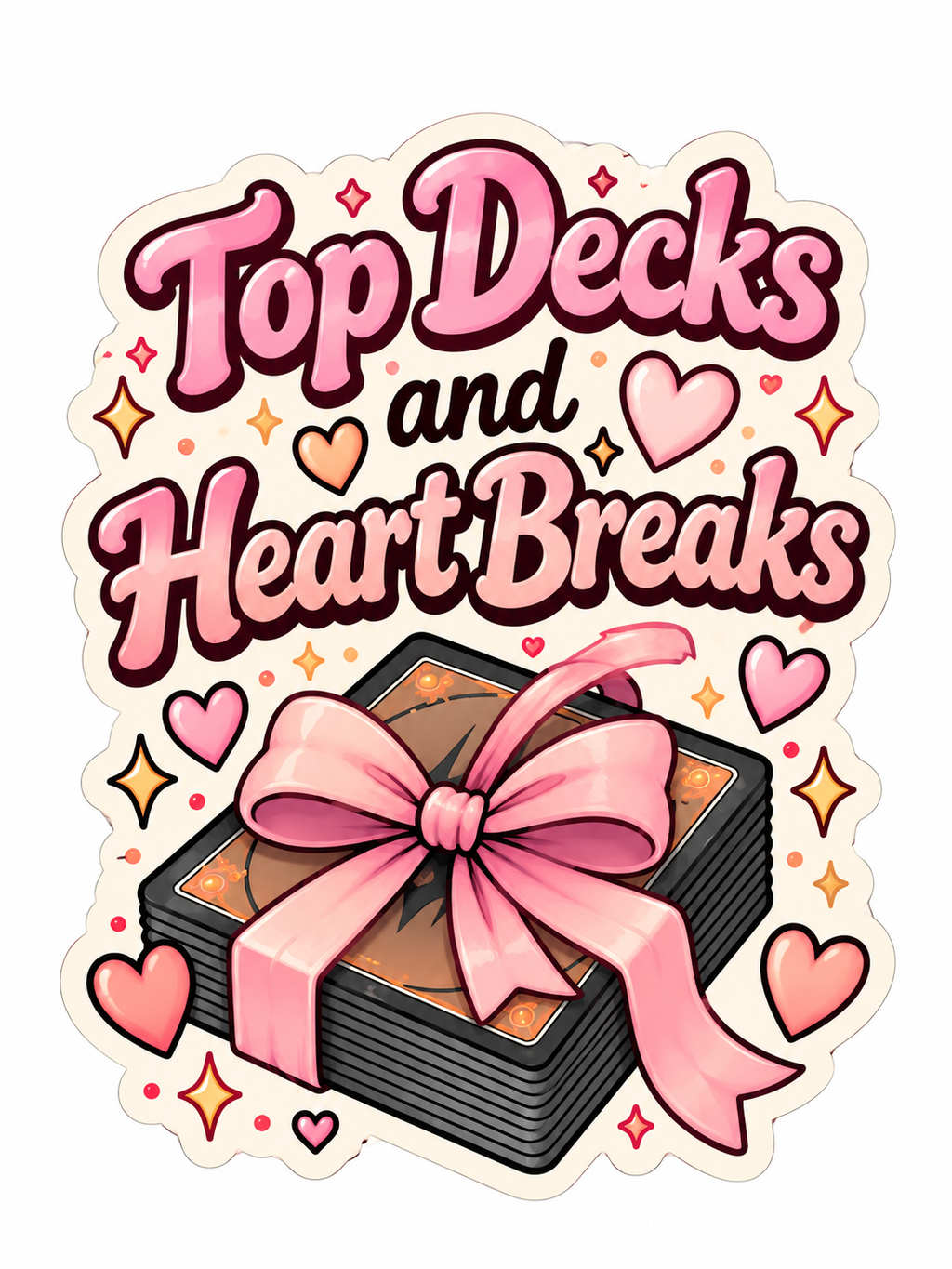 Top Decks and Heartbreaks - Bow Wrapped Deck - Air Freshener