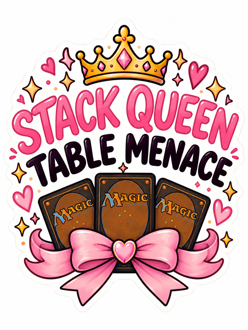 Stack Queen Table Menace - Pink Crown - Air Freshener