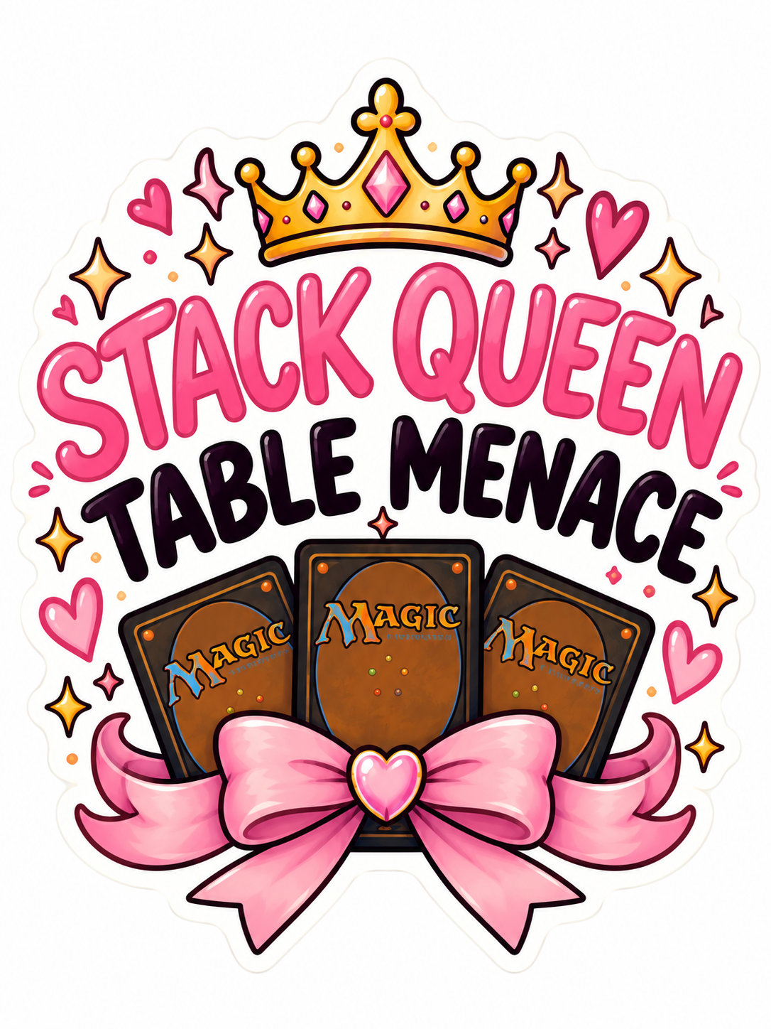 Stack Queen Table Menace - Pink Crown - Air Freshener