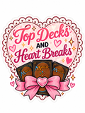 Top Decks and Heartbreaks - Pink Lace Heart - Air Freshener