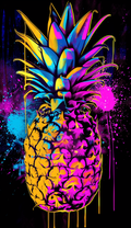 Neon Pineapple Air Freshener