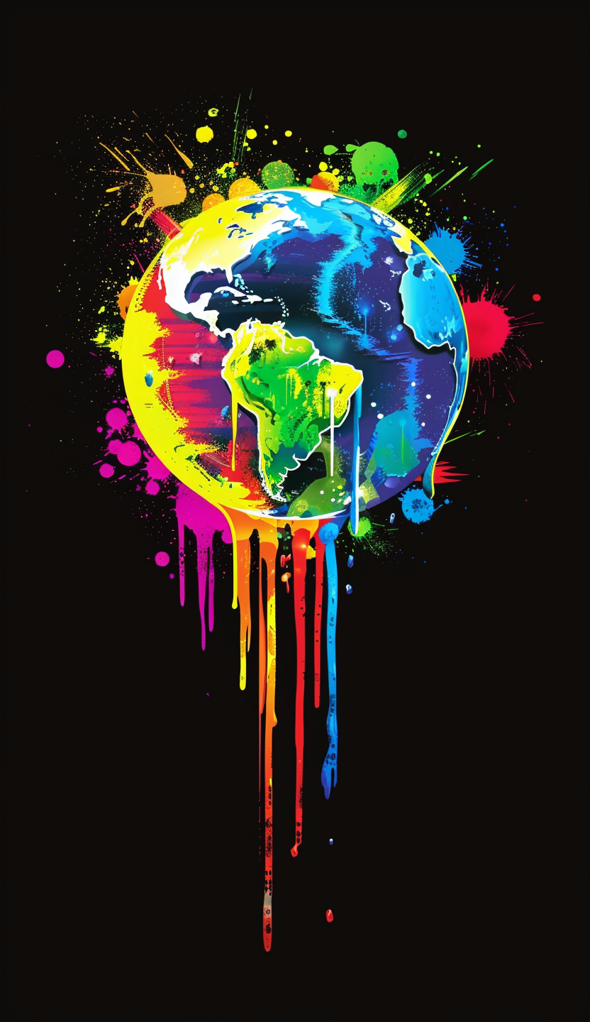 Neon World Globe Air Freshener