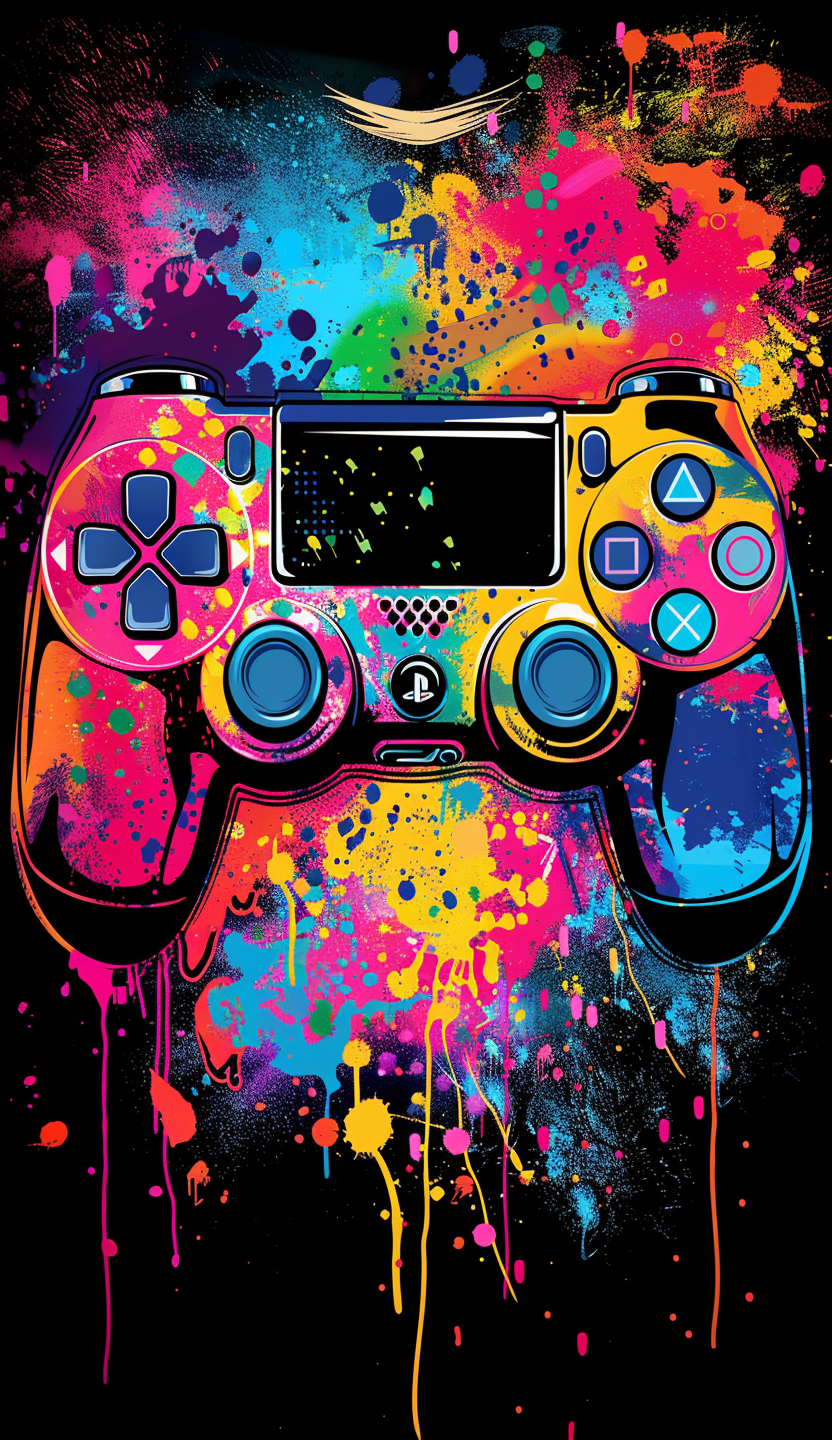 Neon Game Controller Air Freshener