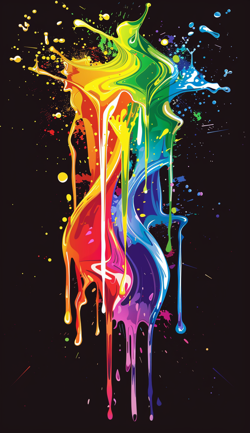 Neon Paint Splash Air Freshener