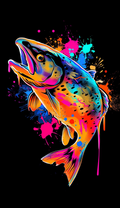 Neon Leaping Trout Air Freshener