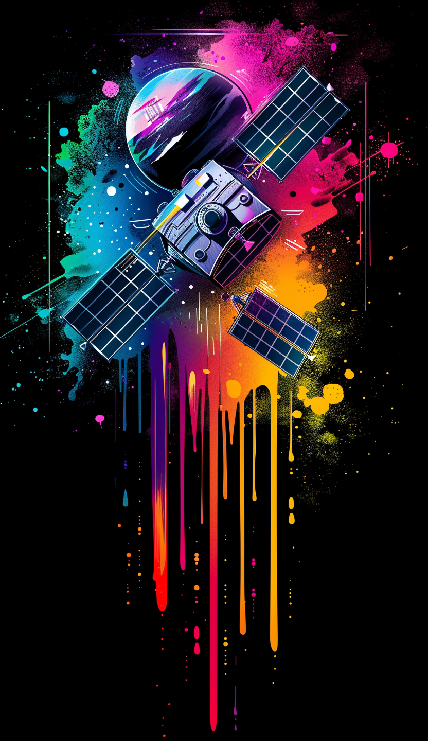 Neon Satellite Air Freshener