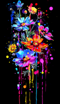 Neon Wildflower Bouquet Air Freshener