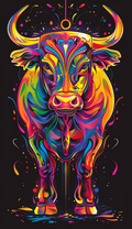 Neon Standing Bull Air Freshener