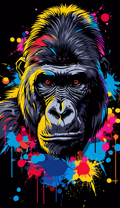Neon Gorilla Face Air Freshener