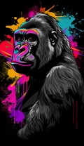Neon Gorilla Profile Air Freshener