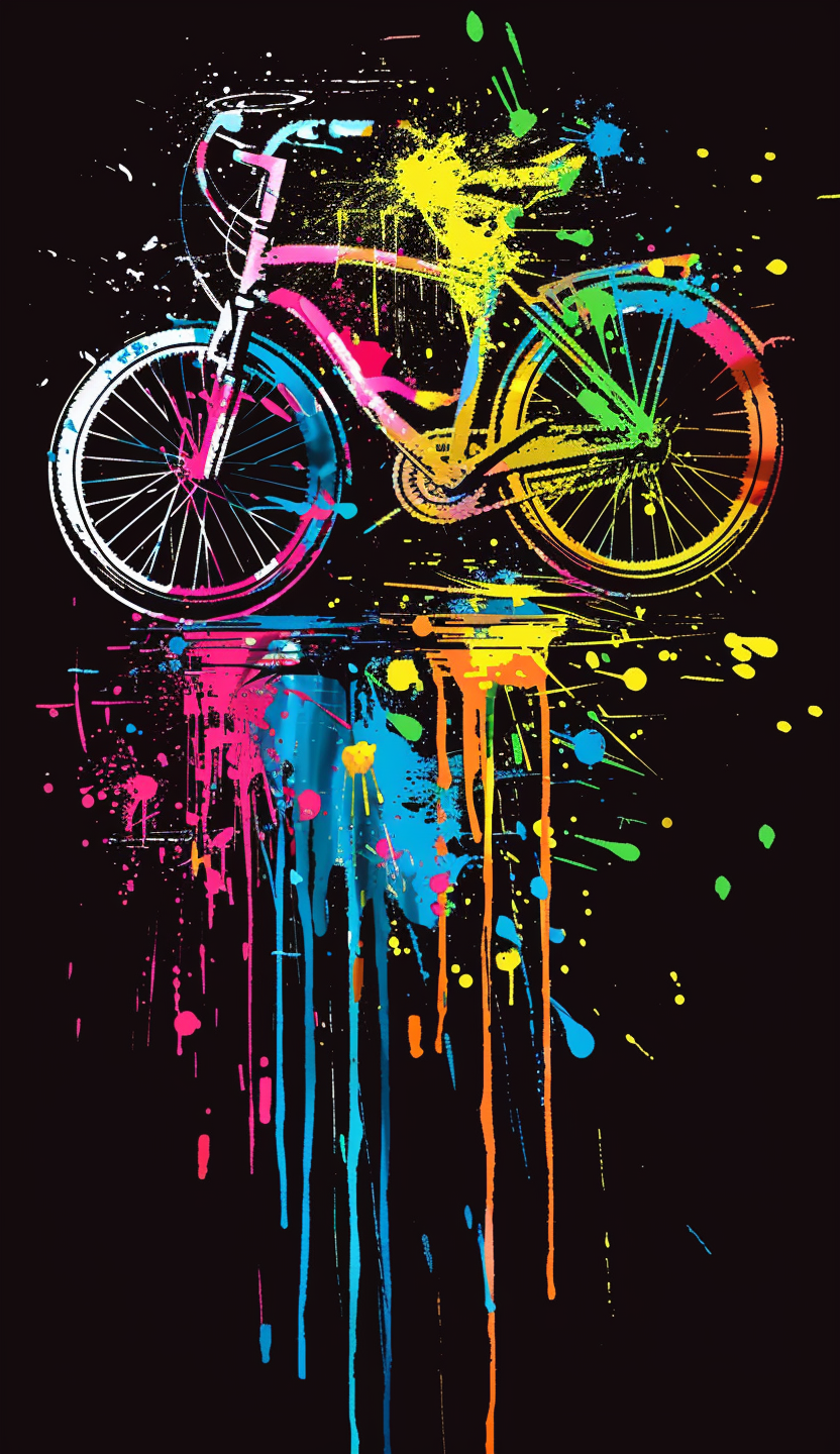 Neon Cruiser Bicycle Air Freshener