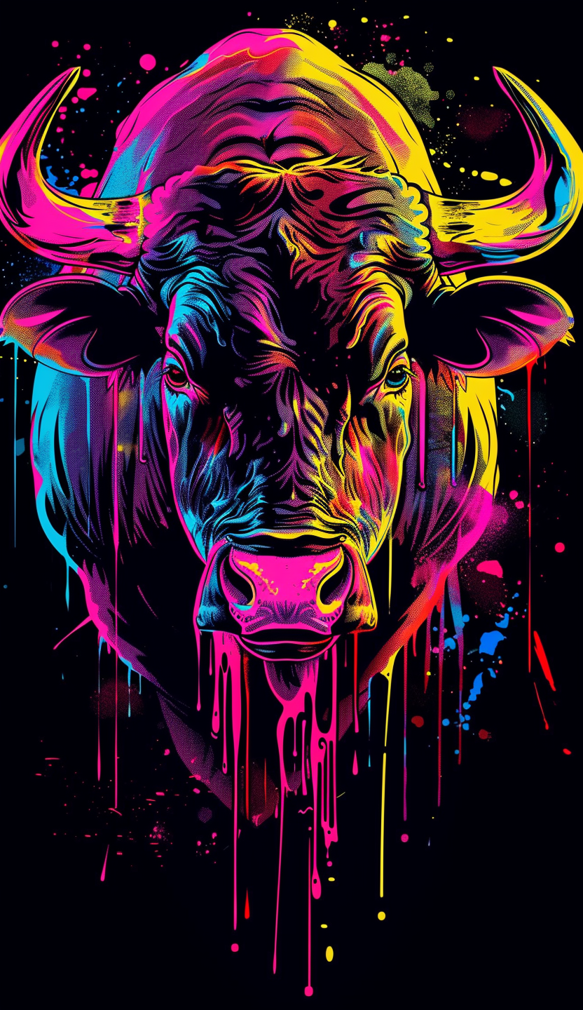 Neon Fierce Bull Air Freshener