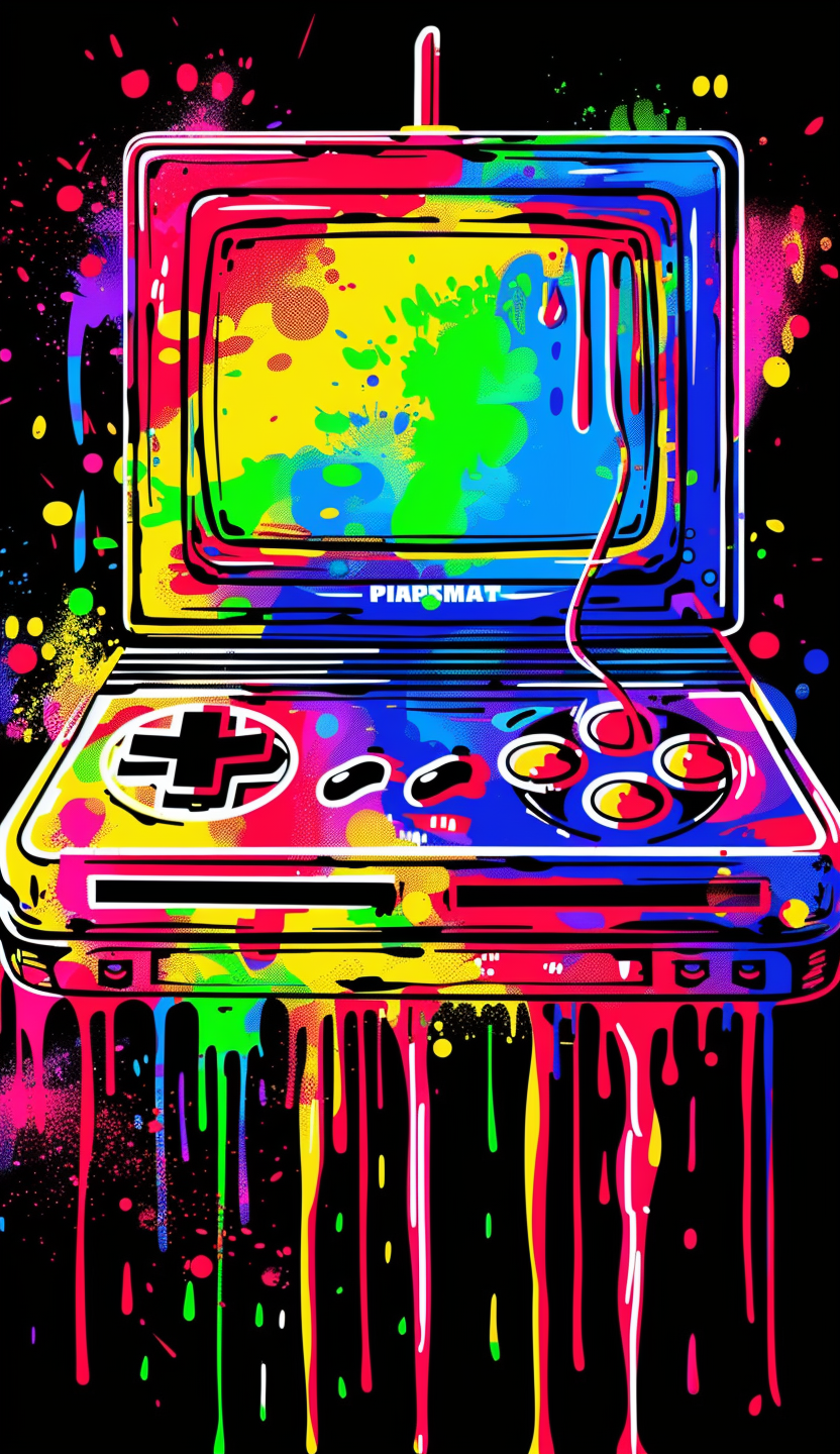 Neon Flip Screen Game Console Air Freshener
