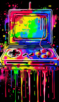 Neon Flip Screen Game Console Air Freshener