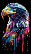 Neon Eagle Profile Air Freshener