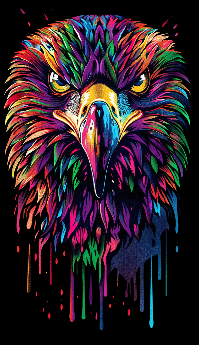 Neon Eagle Stare Air Freshener